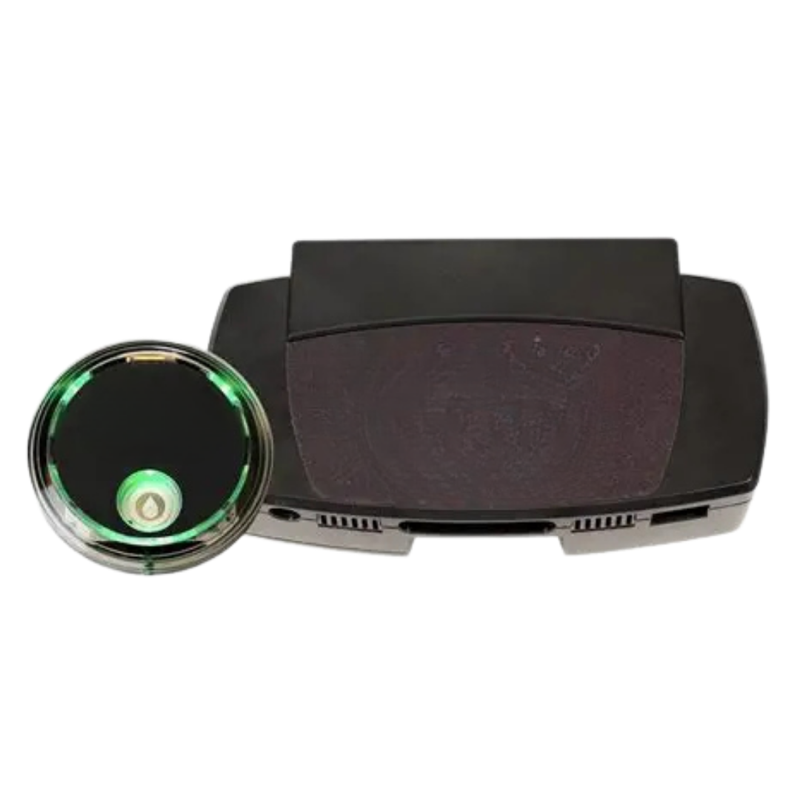 Leak detection system with sensor puck and control unit